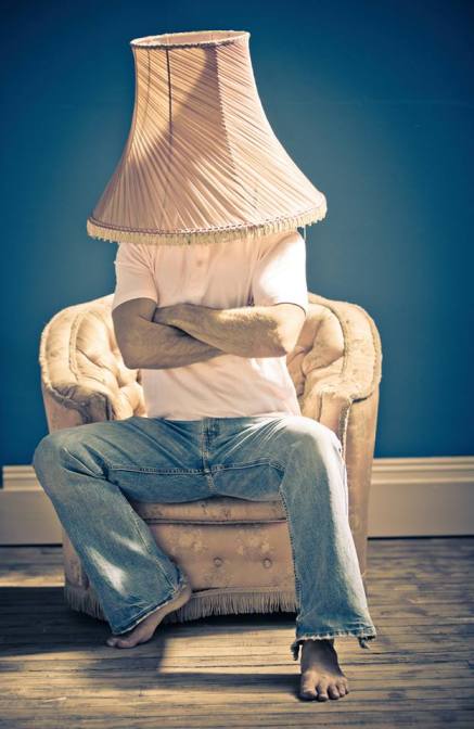"I found the perfect image for "the vulnerability hangover" - you know that feeling when you share too much and the next hour/day/week you feel like you're wearing the emotional lampshade? I hate that feeling." -BB